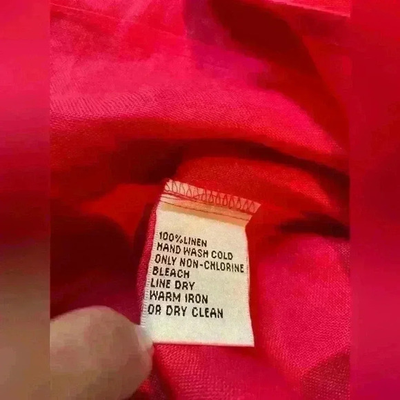 Talbots Irish Linen Pink Button Front 3/4 Sleeve Lightweight Blazer Womens Sz 8 - Picture 7 of 11